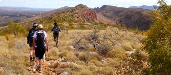 Walkers on the Larapinta Trail