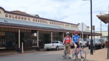 Cyclists in Gulgong