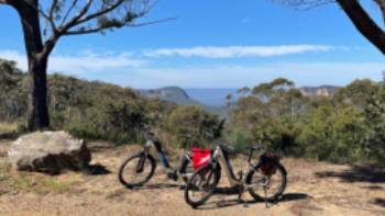 Views a plenty as you cycle the Blue Mountains