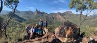 Enjoying the magical Warrumbungles from Macha Tor, with the Breadknife and the Belougery Spire in the background.

 | Michael Buggy