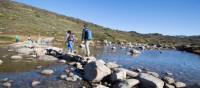 Crossing the Snowy River close to its source in Kosciuszko National Park | Tourism Snowy Mountains