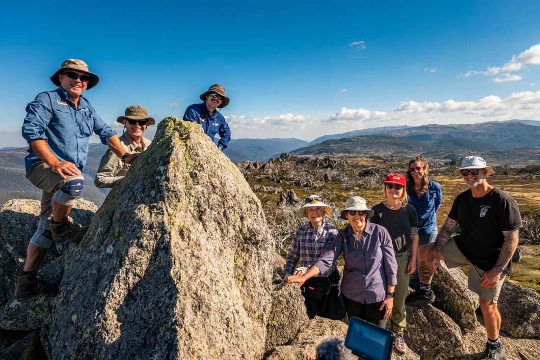 Hikers enjoying the Snowies Alpine Walk | Lachlan Gardiner