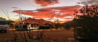 Sunset over our semi-permanent eco-camp on the Larapinta Trail | #cathyfinchphotography