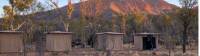 Tents at Sonder camp, with Mt Sonder behind |  <i>#cathyfinchphotography</i>