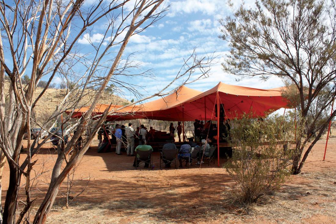 Semi permanent campsite on the Larapinta trail, Northern territory |  <i>Sophie Panton</i>