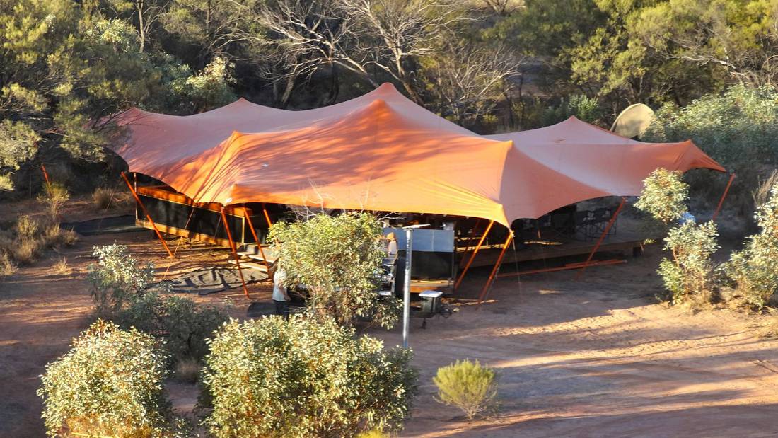 The main canopy provides shelter for the kitchen, lounge and dining |  <i>Sue Badyari</i>