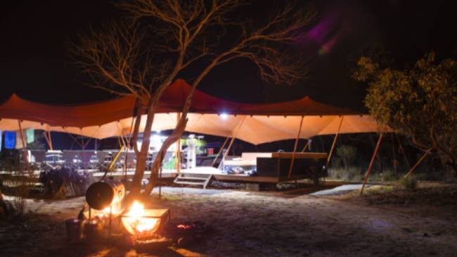 The Larapinta campsites offer stylish and comfortable facilities in an outback wilderness | Caroline Crick