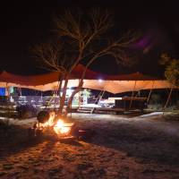 The Larapinta campsites offer stylish and comfortable facilities in an outback wilderness | Caroline Crick