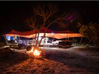 The Larapinta campsites offer stylish and comfortable facilities in an outback wilderness |  <i>Caroline Crick</i>