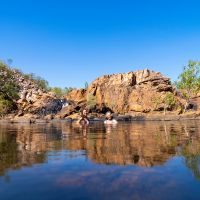 Taking a dip at Edith Falls | Shaana McNaught