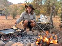 Guides prepare fresh meals each day