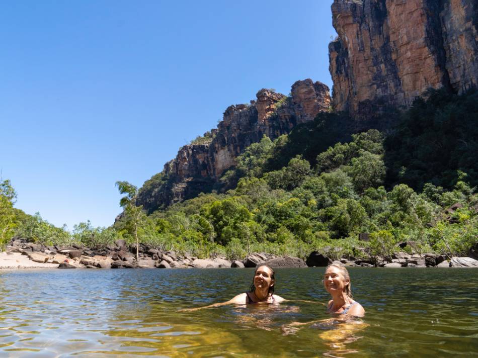 Swimming at Jim Jim Falls |  <i>Shaana McNaught</i>