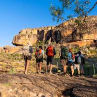 Group admiring Nourlangie Rock | Shaana McNaught