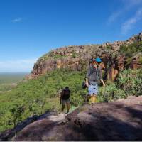 Trekking in to the stone country on the Nourlangie Massif, Kakadu | Rhys Clarke