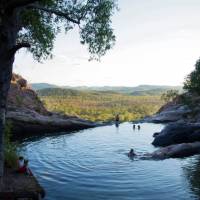 Hanging out at Gunlom Plunge Pool | Nicholas Gouldhurst