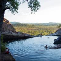 Hanging out at Gunlom Plunge Pool | Nicholas Gouldhurst