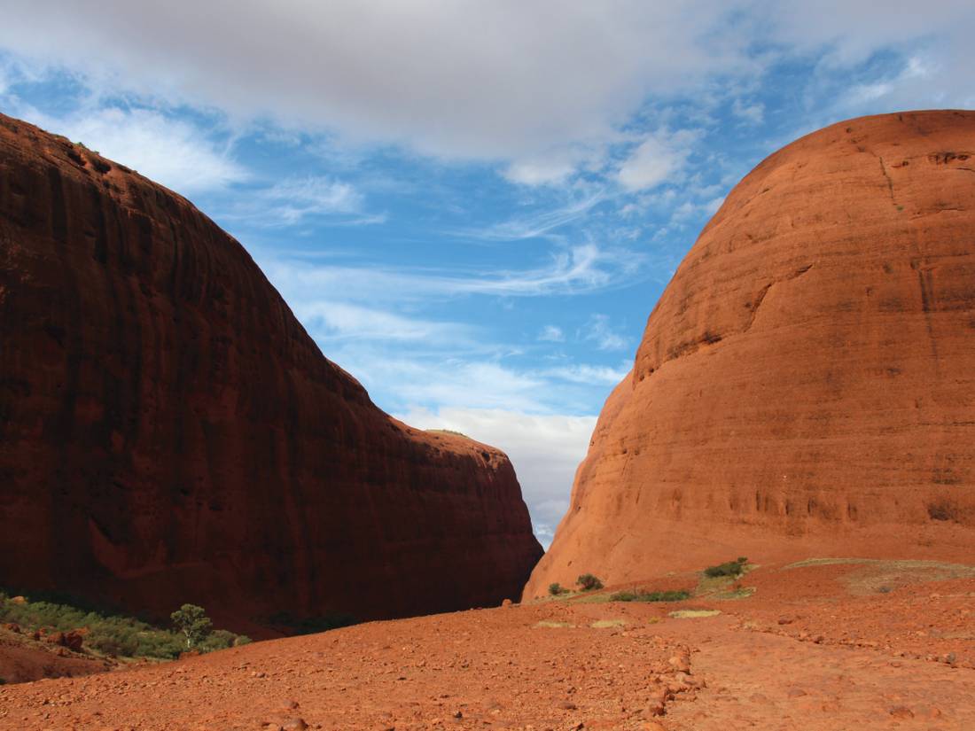 Walking through The Olgas. |  <i>Ayla Rowe</i>