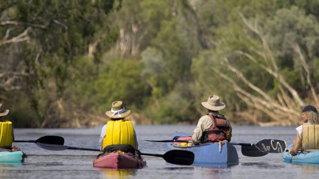 Canoeing on the tropical Katherine River | Mick Jerram