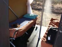 Inside the Larapinta Trail sleeping tents for Larapinta walks in comfort. |  <i>Ayla Rowe</i>