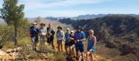 Group shot as we trek up Serpentine Chalet | Linda Murden