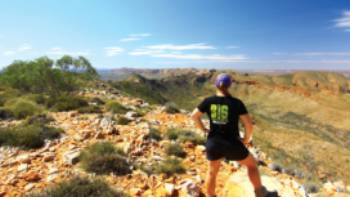 Larapinta Trail, Northern Territory,Linda Murden Breathtaking views as we descend down Mount Sonder