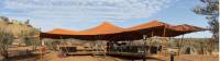 The Larapinta Camps canopies offer great shade under the outback skies |  <i>Brett Boardman</i>