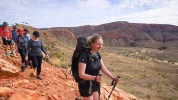 Hikers on the Larapinta Trail | Luke Tscharke