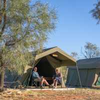 Relaxing at our Exclusive Eco-Comfort Camp | Luke Tscharke