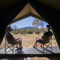 Stay in our spacious safari-style tents | Luke Tscharke