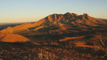 Mount Sonder from the lookout on Stage 11 of the Larapinta trail.