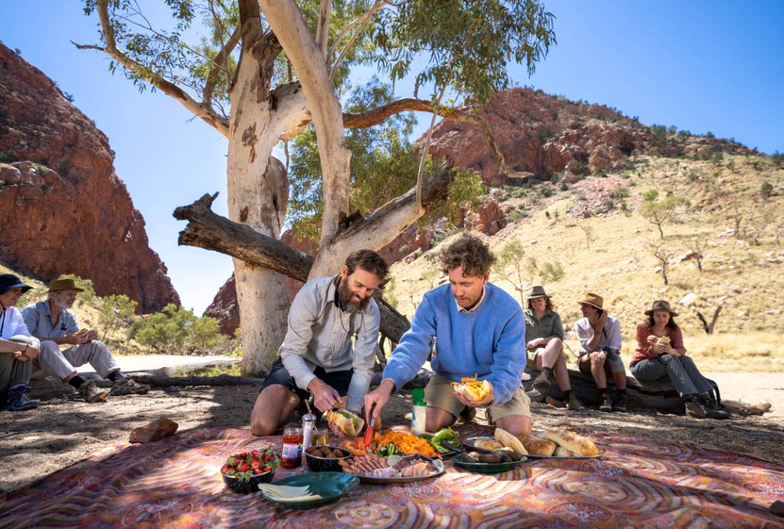 Our guides will prepare superb picnic lunches on the trail |  <i>Shaana McNaught</i>