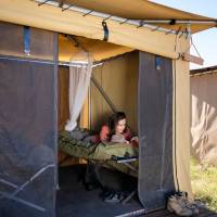 The tents at our eco-comfort camps are roomy, clean and comfortable |  <i>Shaana McNaught</i>