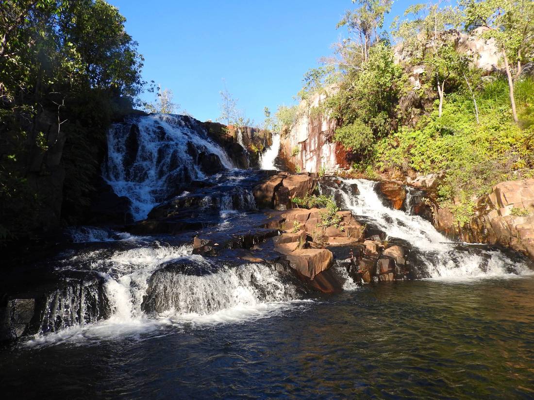 17 Mile Falls, set amongst serene and striking scenery |  <i>Holly Van De Beek</i>