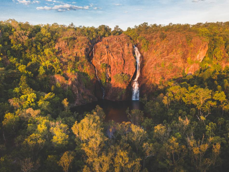 Wangi Falls from above |  <i>Tourism NT/Jackson Groves</i>