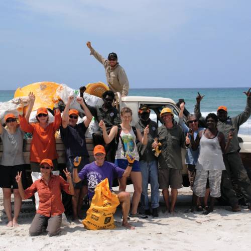 Wanuwuy community project cleanup in Arnhem Land