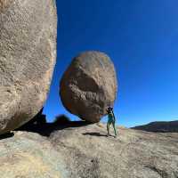 The impressive granite rock of Girraween