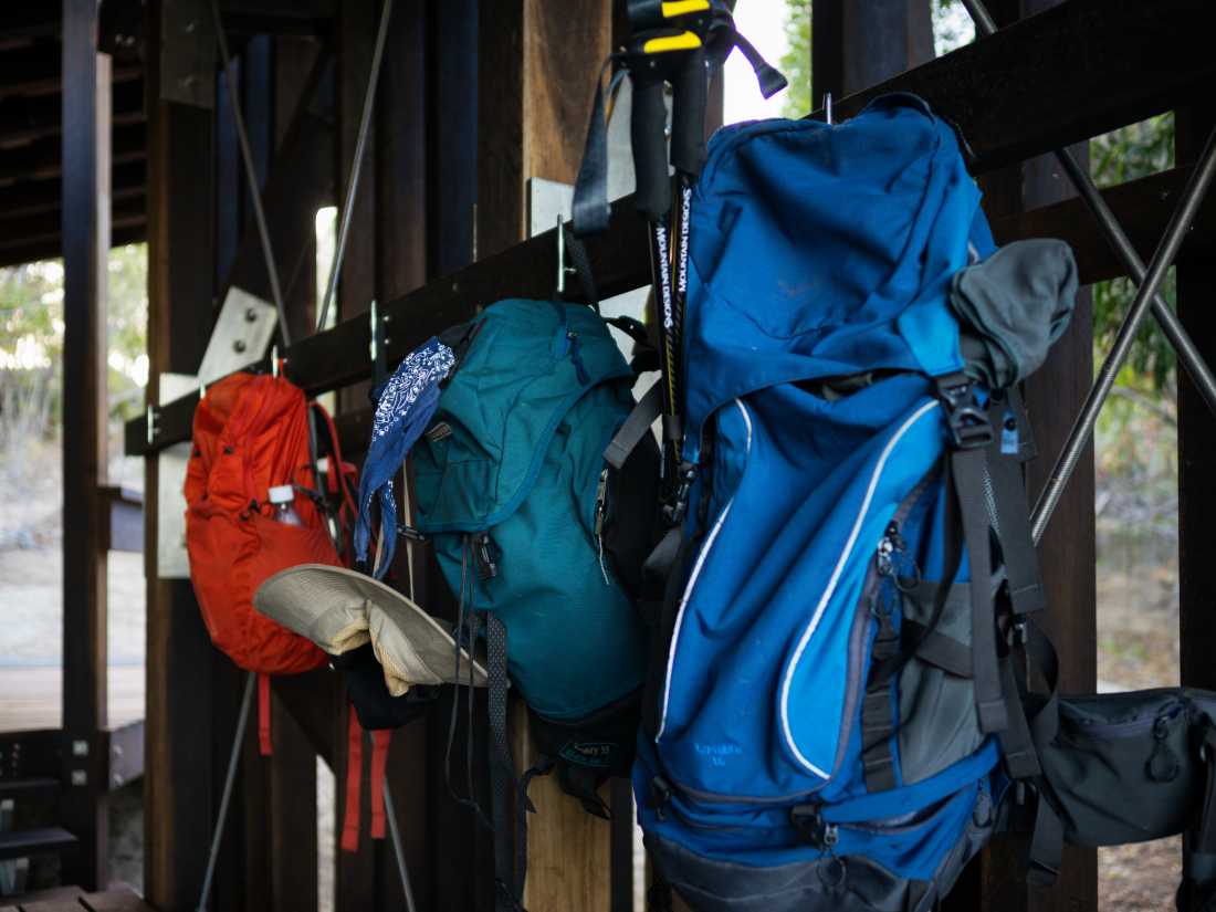 Trekking gear on the Ngaro Track, Whitsunday Islands |  Matt Horspool