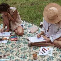 Unwind at camp each afternoon with art supplies provided