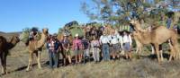 Camel trekkers in the Flinders