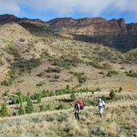 Trekkers on the exclusive Arkaba walk