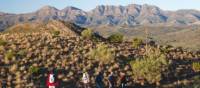 The Heysen Trail traverses the Bunyeroo Valley with Wilpena Pound in the background | Chris Buykx