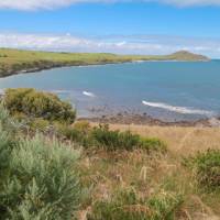 Enjoy views of the Bluff at Encounter Bay, the conclusion point of our walk