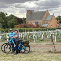 Friends checking out the local vineyards in the Clare Valley. | Graham Cameron