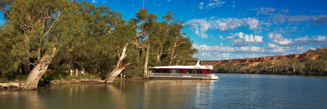 A relaxing boat cruise along the Murray River
