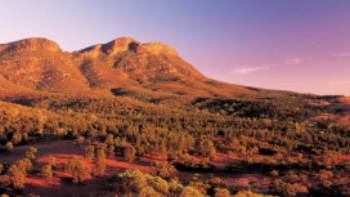 Bask in the glow of striking sunsets at Wilpena Pound