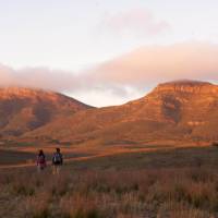 A stunning orange sunset at Wilpena Pound | Adam Bruzzone