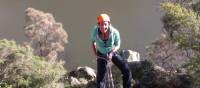 Rock climbing in Cataract Gorge, near Launceston