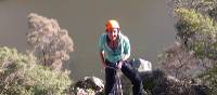 Rock climbing in Cataract Gorge, near Launceston