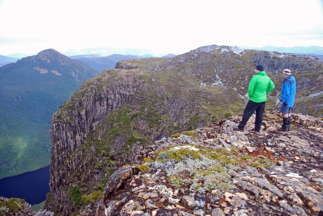 From high on Mt Eliza there is great views over the glacial valley of Lake Judd |  <i>Chris Buykx</i>