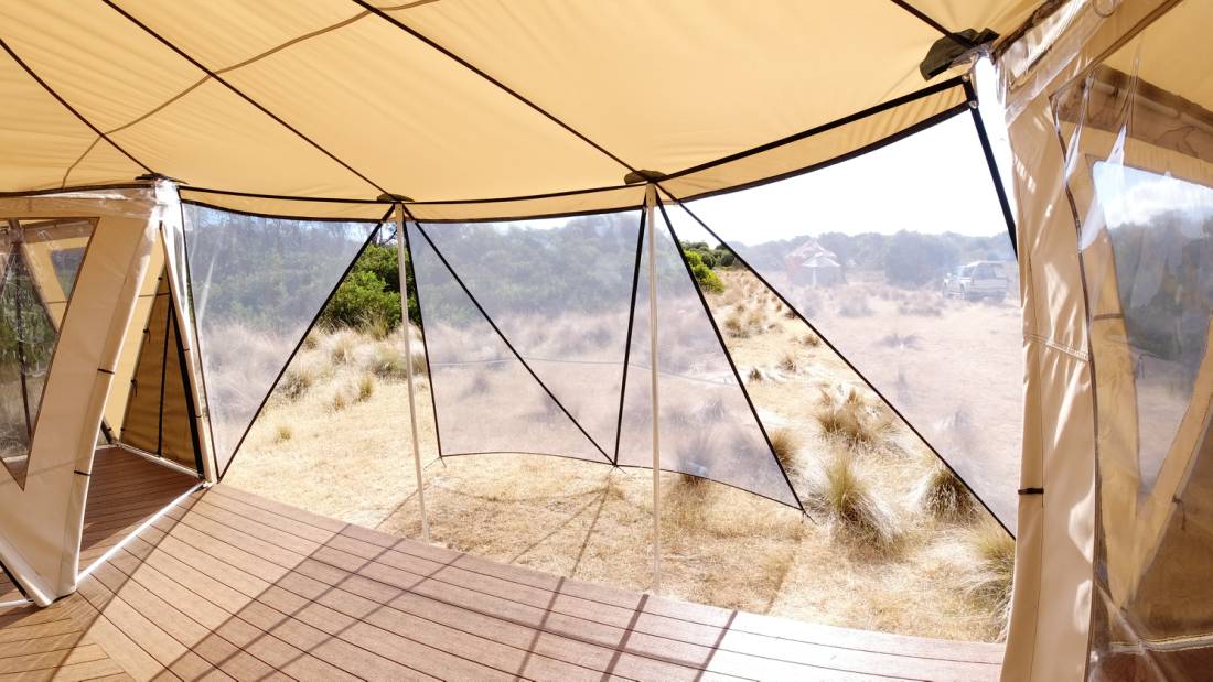 Our Flinders Island private camps are set in a beautiful, natural setting